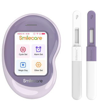 Smilecare Fertility Monitor Kit 2-in-1 with 20 Ovulation Test Strips & 5 Pregnancy Test Strips + App Included for TTC Women